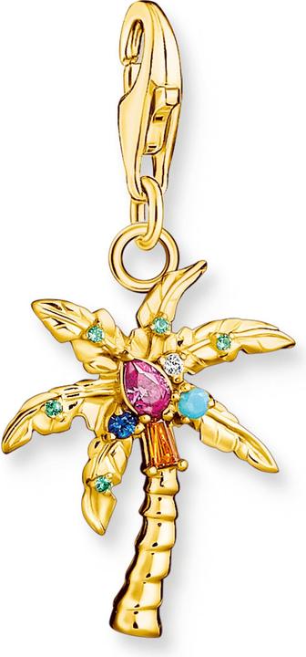 Image du produit Thomas Sabo Charm pendentif Palmier multicolore doré (Argent 925)