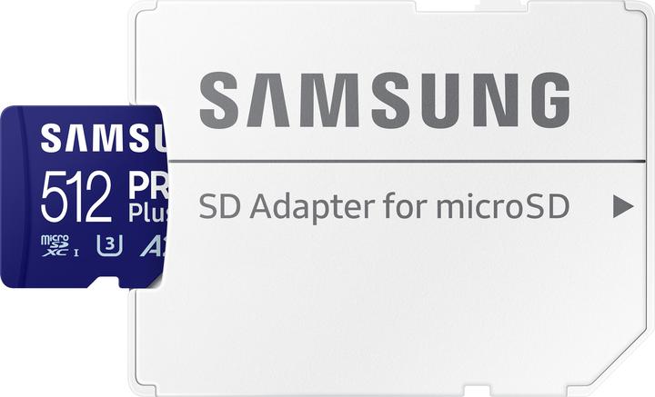 Productafbeelding Samsung PRO Plus (512 GB, microSDXC, U3, UHS-I)