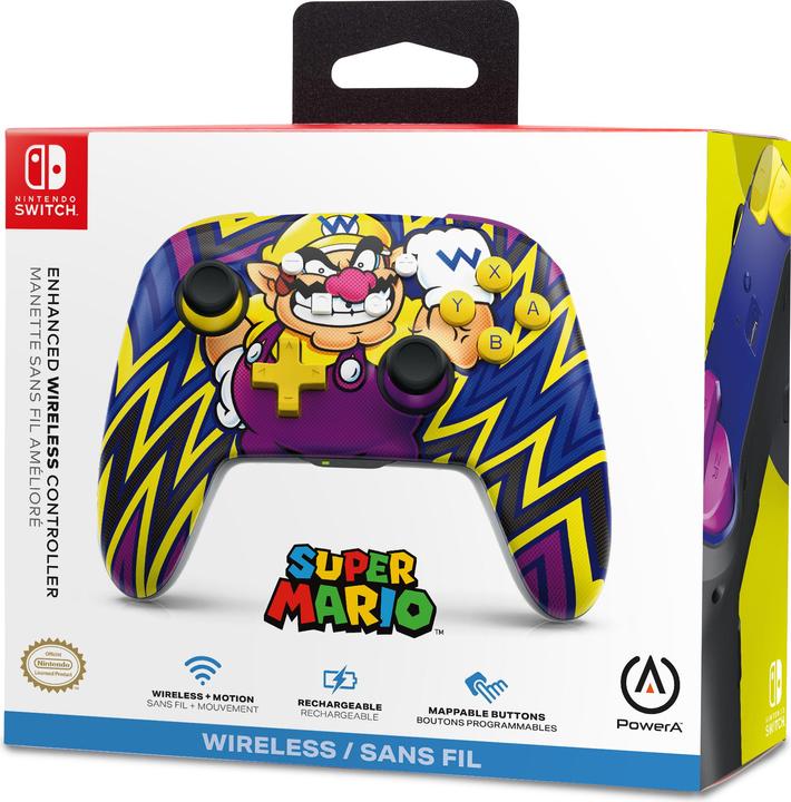 Actual product image PowerA Enhanced Wireless Controller - Wario (Switch OLED, Switch, Switch Lite)