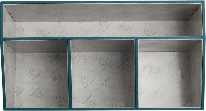 Image du produit Exacompta Organiseur de bureau 4 compartiments OfficeByMe - Bleu canard