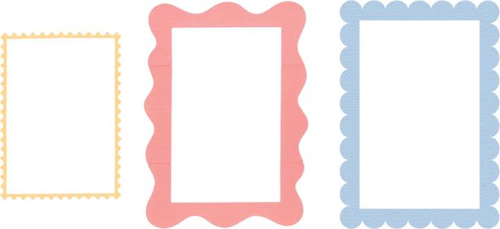 Produktbild Sizzix Thinlits Die Set 9PK - Fun Borders by Letters by Shells