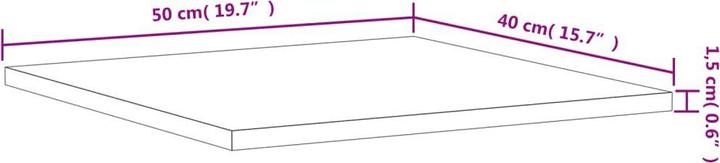 Image du produit vidaXL Marshal (40 x 50 x 1,5 cm)