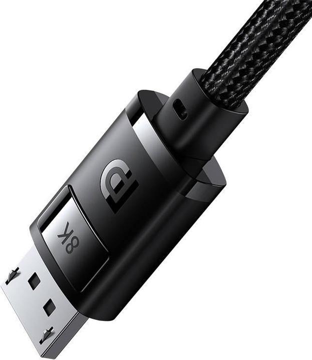 Produktbild Baseus DP 8K to DP 8K cable High Definition 1,5 m (black) (1.50 m, DisplayPort)