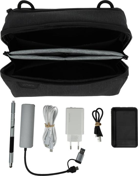 4smarts Kit d'accessoires TechBag (10000 mAh, 45 W, 37 Wh)