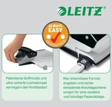 Actual product image Leitz NeXXt Series office punch (metal)
