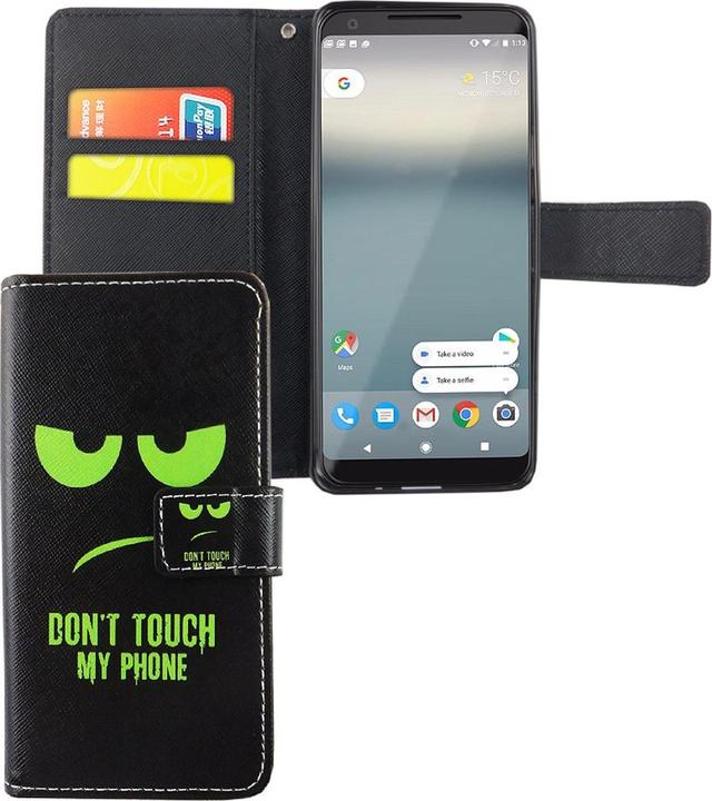 Produktbild König Design Hülle Handy Schutz für Google Pixel 2 Case Cover Tasche Wallet Etui Handyhülle (Google Pixel 2)