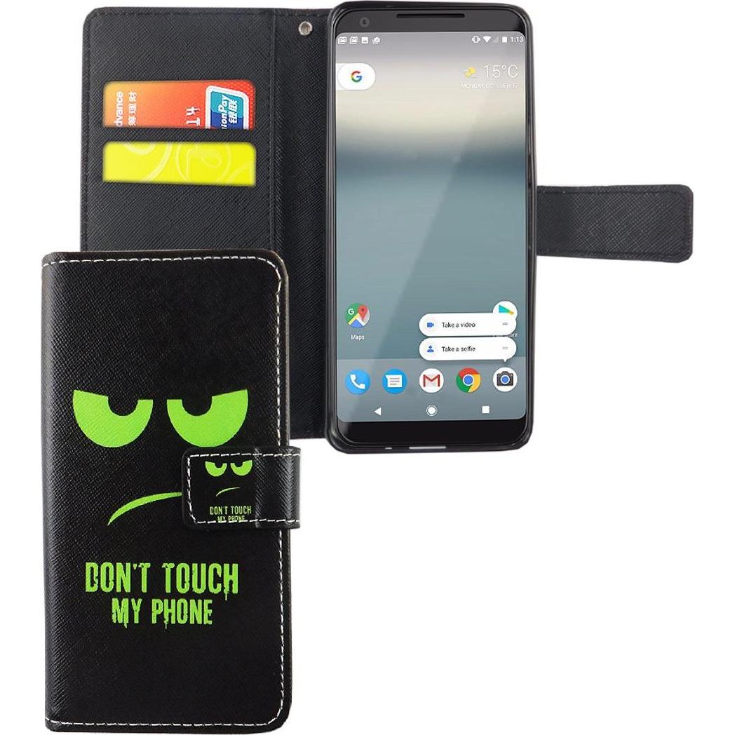 König Design Hülle Handy Schutz für Google Pixel 2 Case Cover Tasche Wallet Etui Handyhülle (Google Pixel 2), Smartphone...