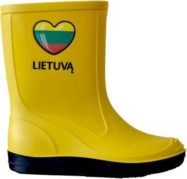 Paliutis KIDS BOOTS 120PL SYMBOL YELLOW SIZE 26