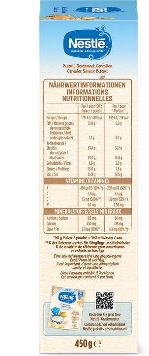 Immagine prodotto Nestlé Pappa al latte sapore di Biscotto (450 g)