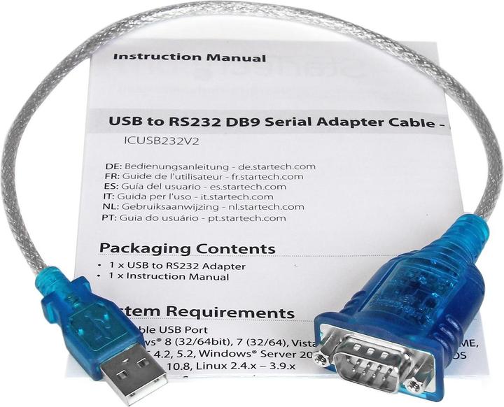 Image du produit StarTech Adaptateur série USB à RS232 (0.43 m)