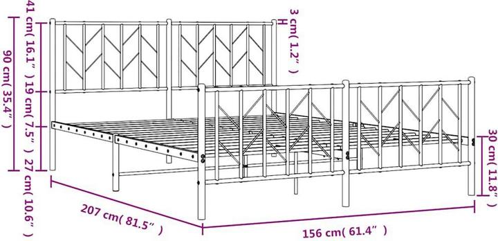 Image du produit vidaXL Bettgestell (150 x 200 cm)
