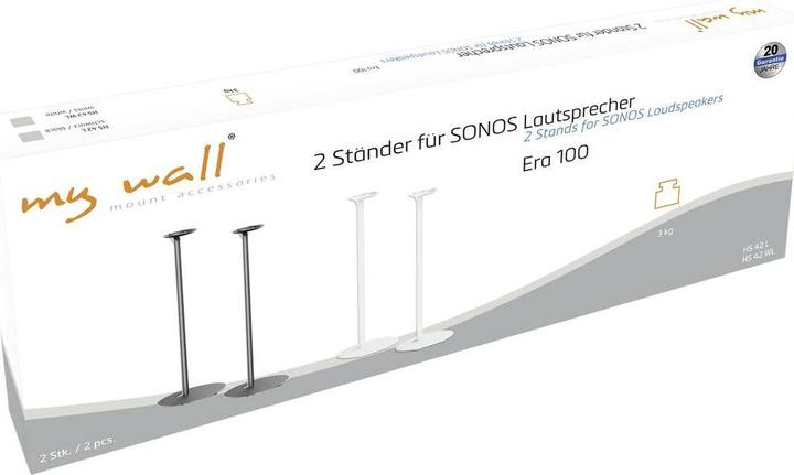 Image du produit myWall charge : 3 kg, hauteur : 715 mm, contenu : 2 pièces, blanc (1 paire, Support, Non mobile)