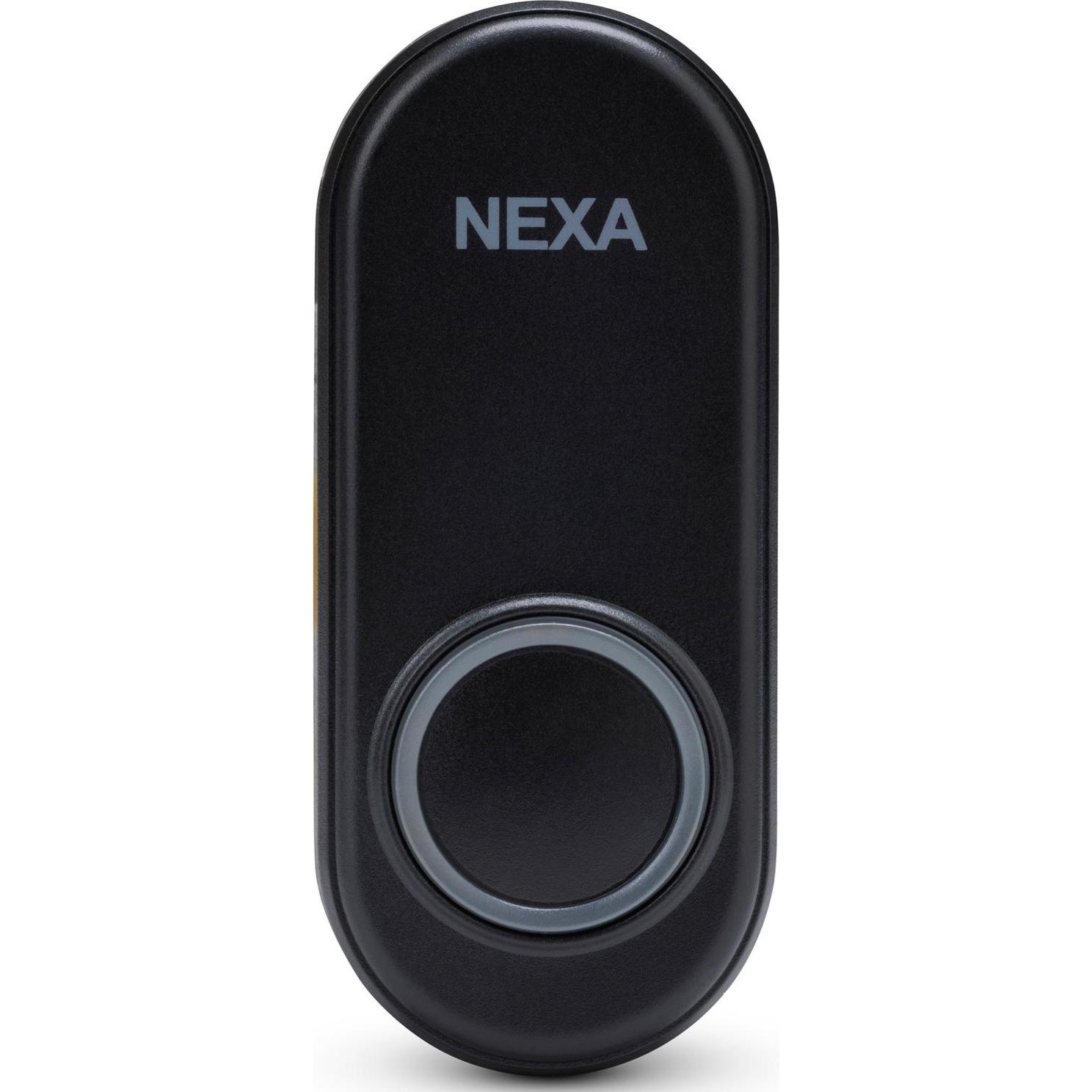 Nexa MLT-1925 Türklingel-Druckknopf Schwarz, Telecamera di rete, Nero