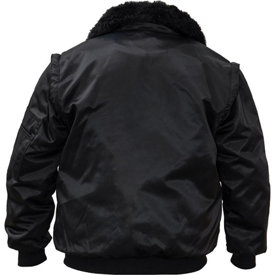 Thumbnail - Korntex, Arbeitsjacke, Pilotenjacke Oslo Schwarz mit Reissverschluss und Wasserabweisend 4XL EN ISO 20471 KXPJS4XL (4XL...