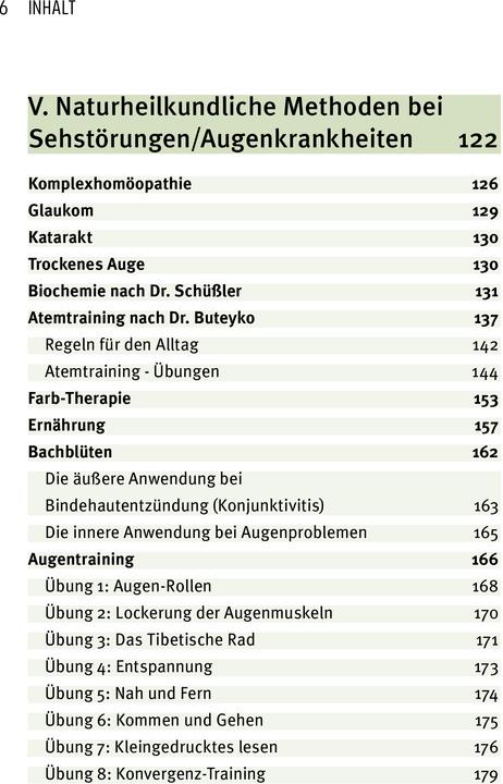 Nährwerte und Zutaten Heile deine Augen (Deutsch, Andreas Nieswandt, 2021)