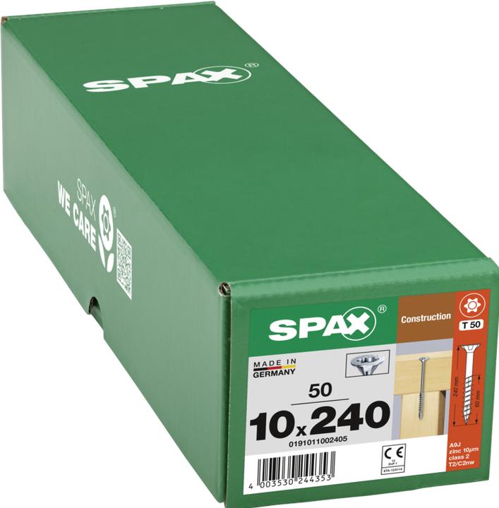 Actual product image Spax Countersunk Multi-Head T-Star Plus T50 Partially Threaded Wirox (50 Screws per piece)