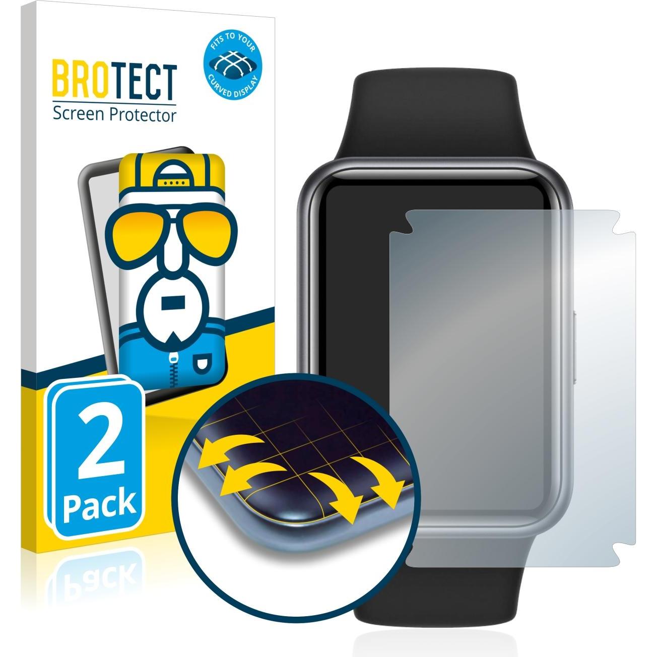 BROTECT Full-Cover Displayschutz, Smartwatch Schutzfolie, Transparent