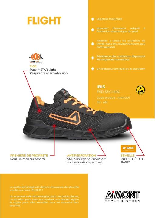 Produktbild Aimont niedrige sicherheitsschuhe ibis s3 ci src (39)