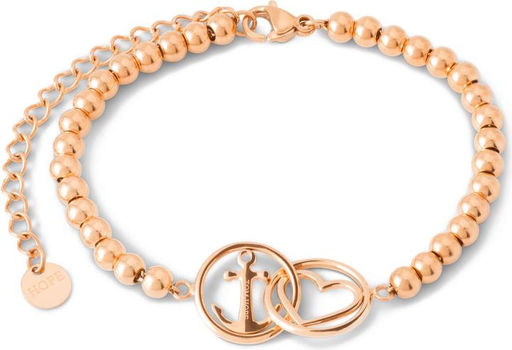 Productafbeelding Tom Hope L&H Perline Rose Gouden Armband (Roestvrij staal)