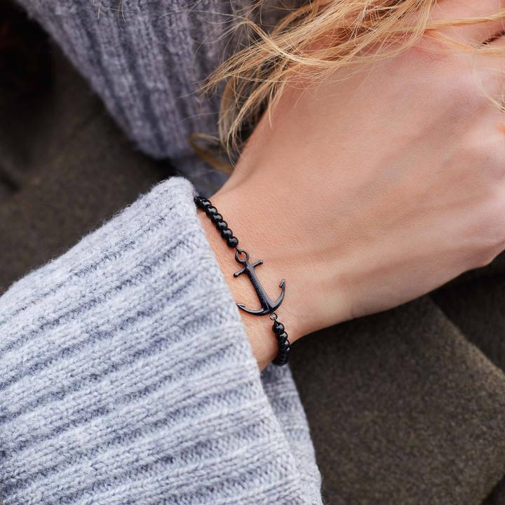 Produktbild Tom Hope Saint Perline Black Bracelet (Messing)
