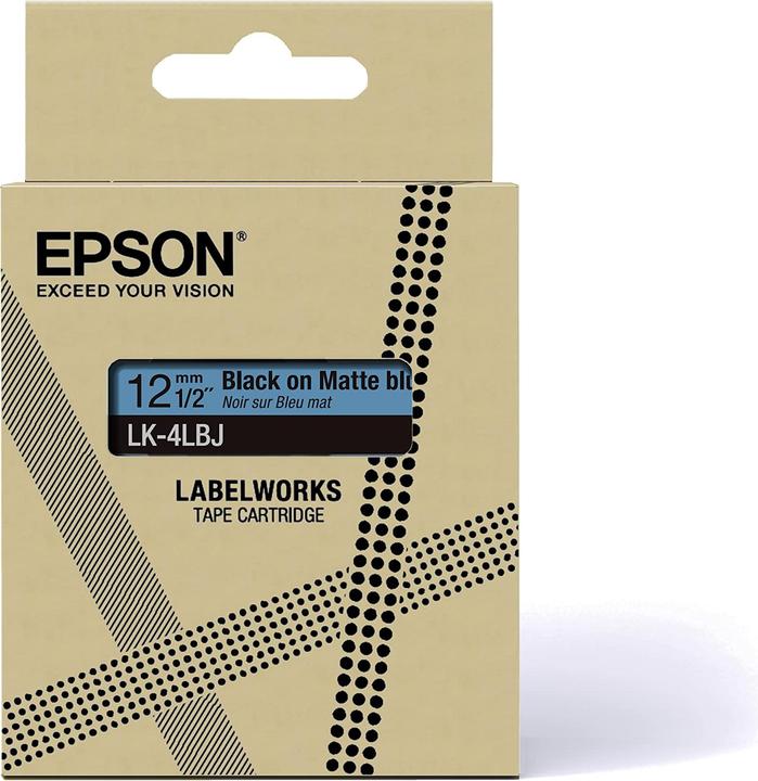 Productafbeelding Epson Matblauw/zwart 12mm LK-4LBJ (1.20 cm, Blauw)