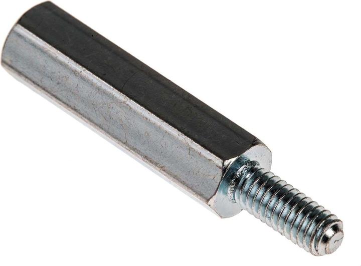 Produktbild RS PRO Threaded spacer,mild steel,M4x25mm,M/F