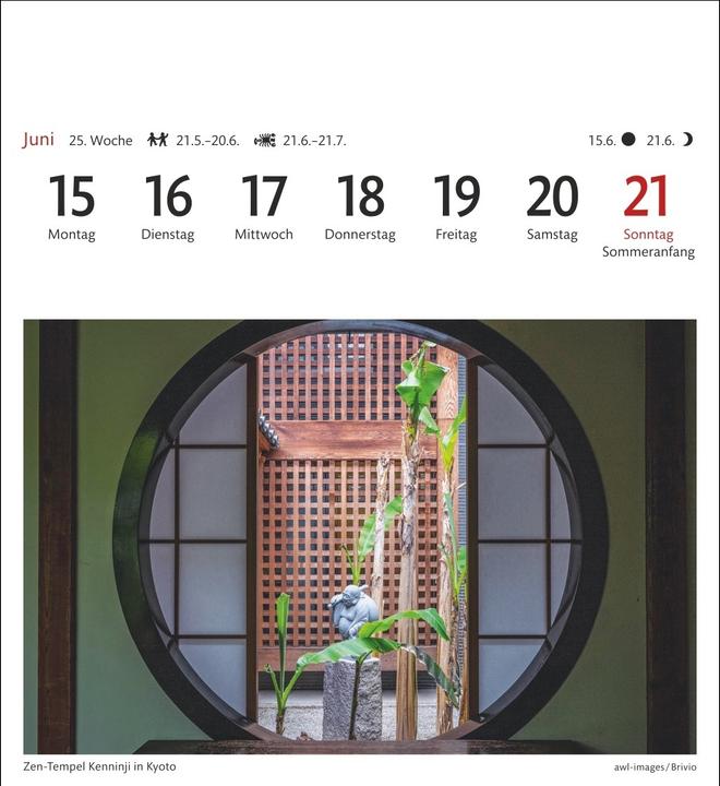 Actual product image Harenberg Japan Sehnsuchtskalender 2026 - Wochenkalender mit 53 Postkarten (Hardcover, German)