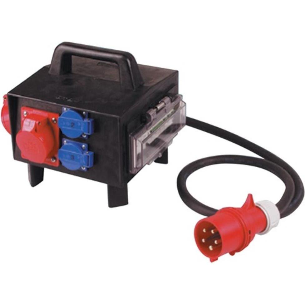 HP Autozubehör, Baustromverteiler, Vollgummikleinverteiler CEE-32 A, 5-polig 1xCEE 32 A, 2xCEE 16 A, 3x230V 5 x 6 mm² (5...