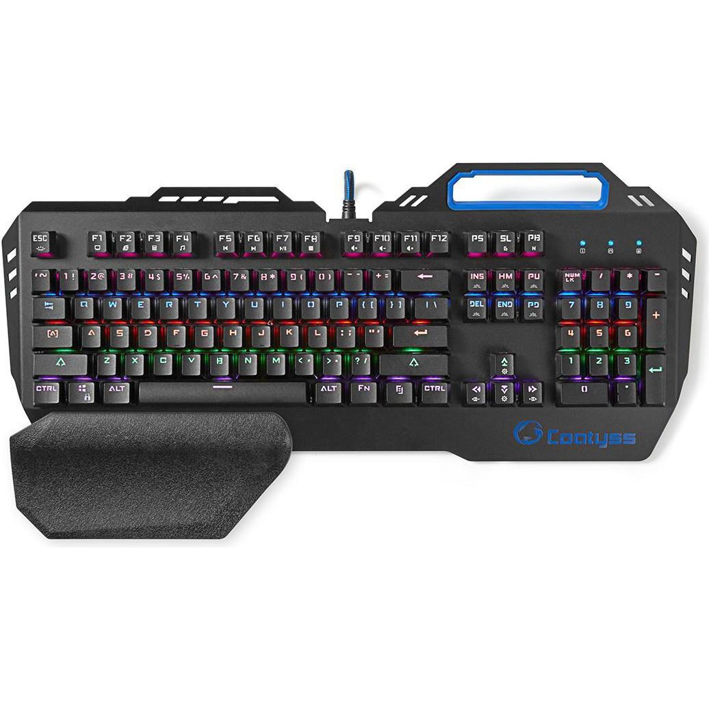 Nedis Mechanische Gaming-Tastatur GKBD400BKUS - US International (US, Kabelgebunden) (GKBD400BKUS)