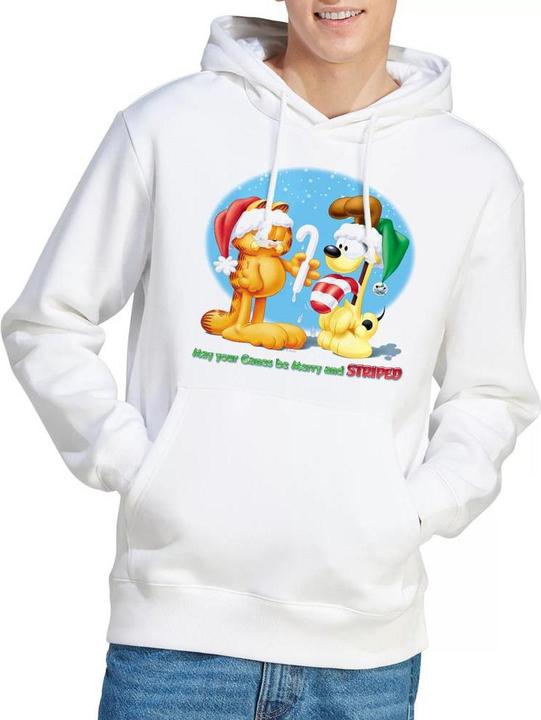 Produktbild Garfield Merry And Striped Kapuzenpullover (L)