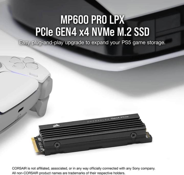 Produktbild Corsair MP600 PRO LPX (1000 GB, M.2 2280)