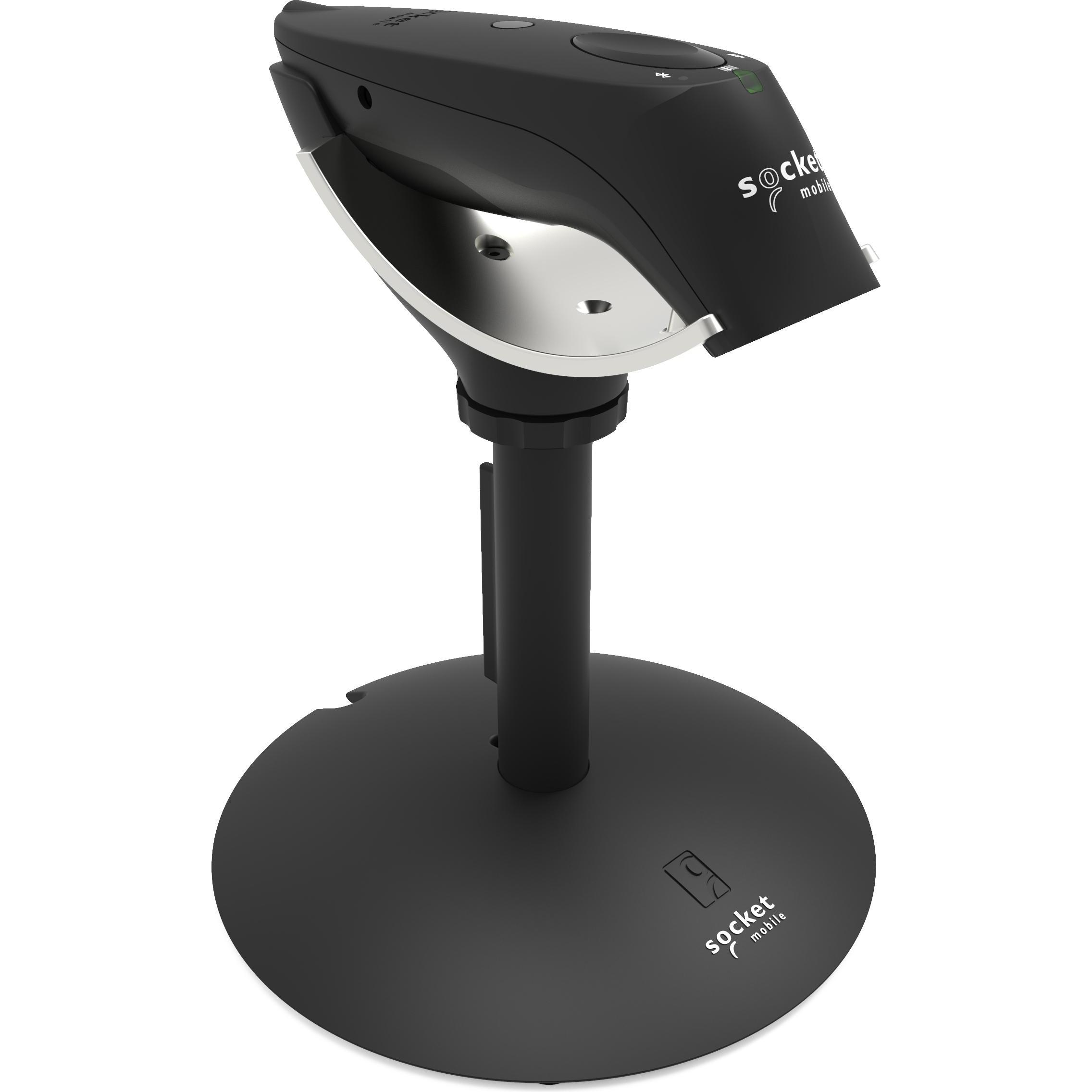 Socket Lettore di codici a barre lineari e codici QR ScanO S720 nero e base di ricarica (Codici a barre 1D, Codice QR, Codici a barre 2D), Lettore cod