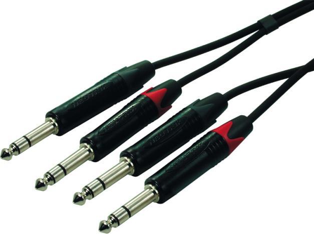 Actual product image Contrik Siamese cable 2xPlug (6 m, 6.3mm jack cable)