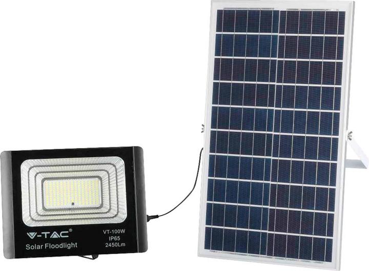 Immagine prodotto V-TAC VT-8576 - Proiettore a LED con pannello solare 35 W 4000K (2450 lm, IP65)