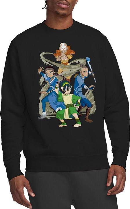 Actual product image Avatar: The Last Airbender Unisex Adult Team Avatar Elements Sweatshirt (XXL)