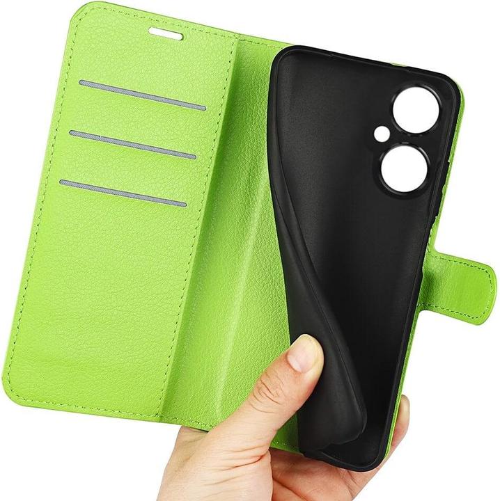 Actual product image Cover-Discount OnePlus North CE 3 Lite - Leather Case Cover green (OnePlus North CE 3 Lite)