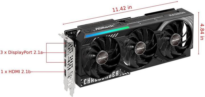 Actual product image AsRock Radeon RX 9070 XT Challenger (16 GB)