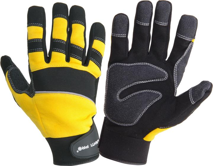 Produktbild Lahti Pro L280809K Workshop gloves, black and yellow, card, "9", CE, LahtiPro (9)