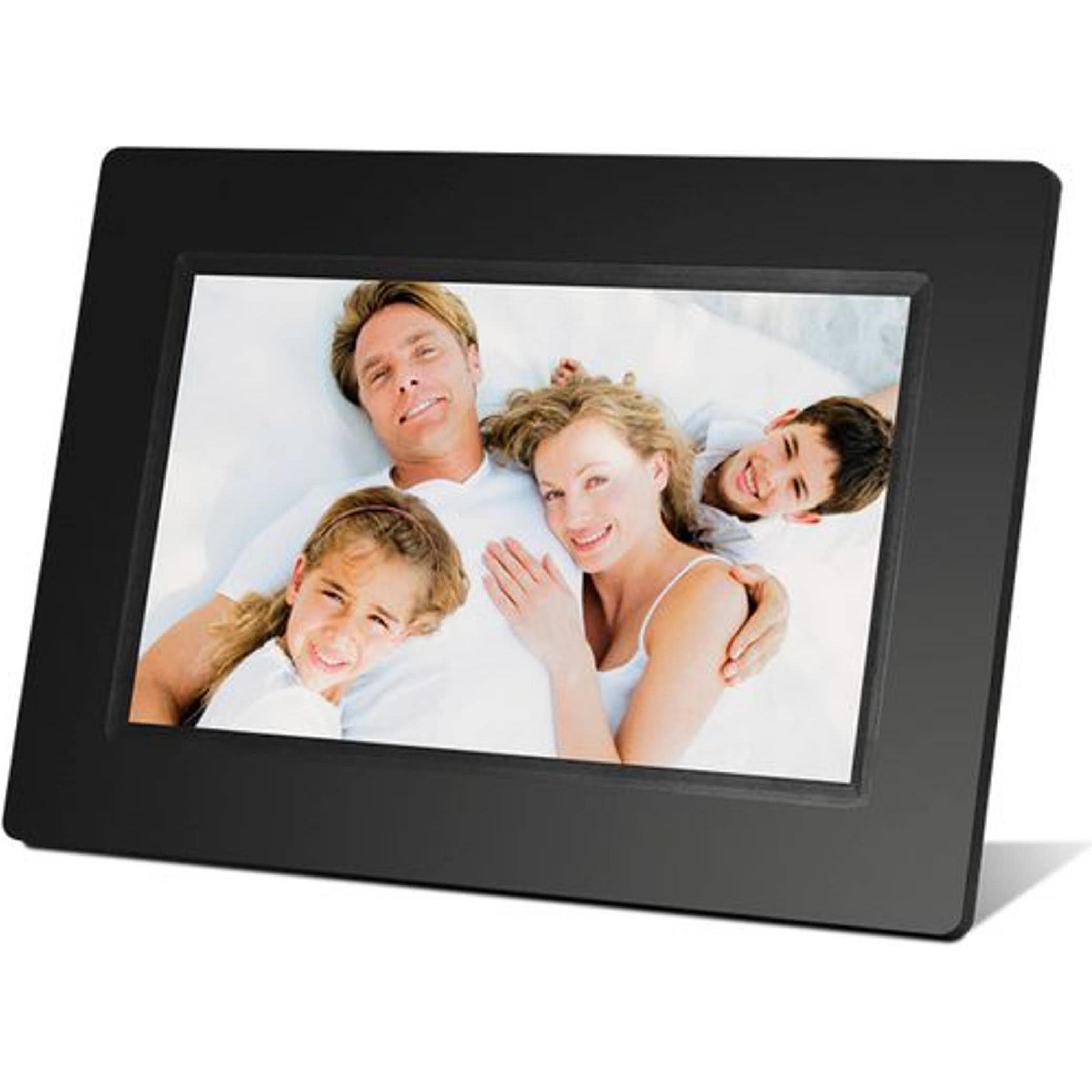 Braun Photo DigiFrame (7", 800 x 480 Pixel), Digitaler Bilderrahmen, Schwarz