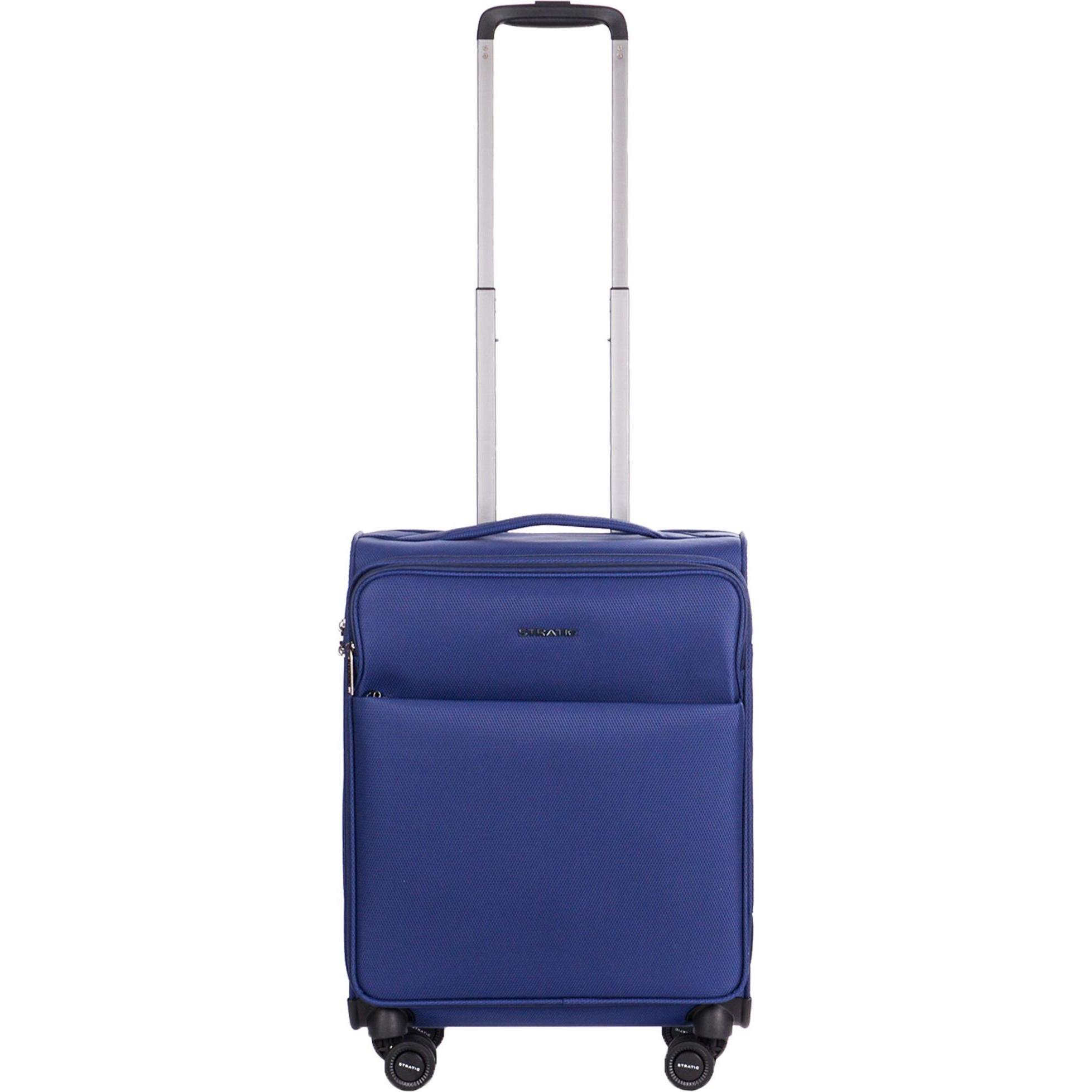 Stratic, Koffer, Light + Koffer, Blau, (37 l, Handgepäck (bis 50l))