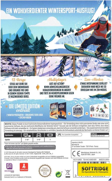Produktbild Microids Grand Mountain Adventure: Wonderlands (Switch, DE)