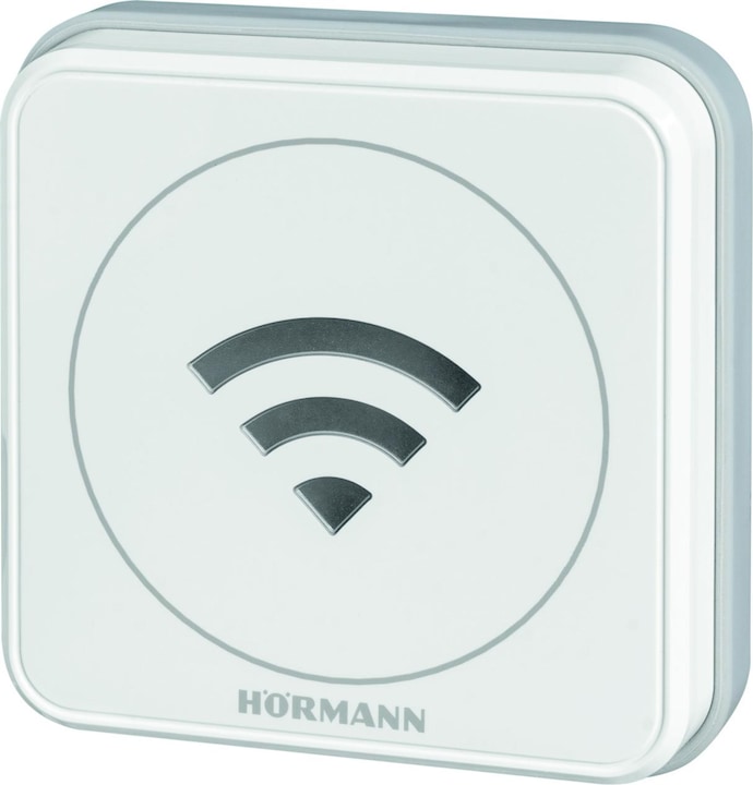 Produktbild Hörmann WLAN-Gateway inklusive Adapter (für Garagentore, 24 V, Weiss, zahlreiche Funktionen, Smart Ho