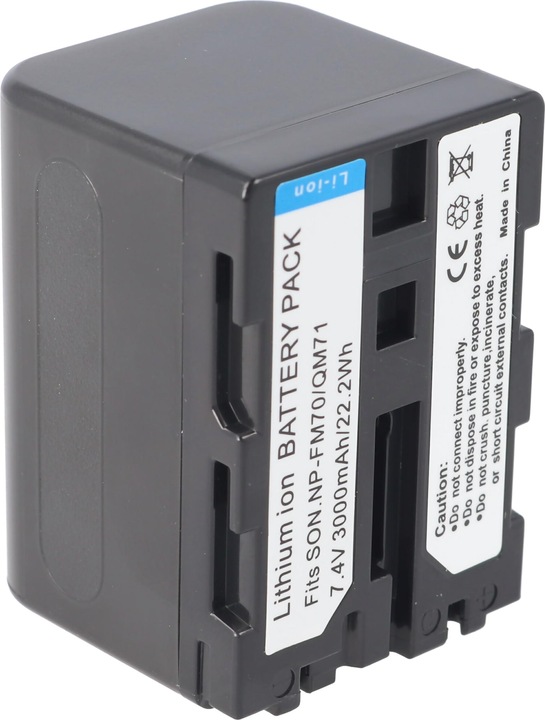 Actual product image AccuCell Battery Sony NP-FM70, CCD-TRV, Sony DCR-DVD (Rechargeable battery)