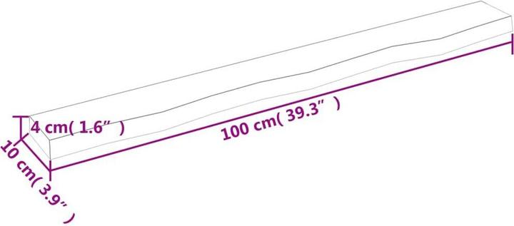 Immagine prodotto vidaXL Lian (100 x 10 x 4 cm)