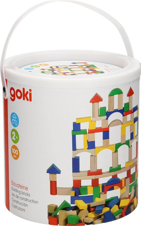 Image du produit Goki Holzbausteine in Ton-Farbe