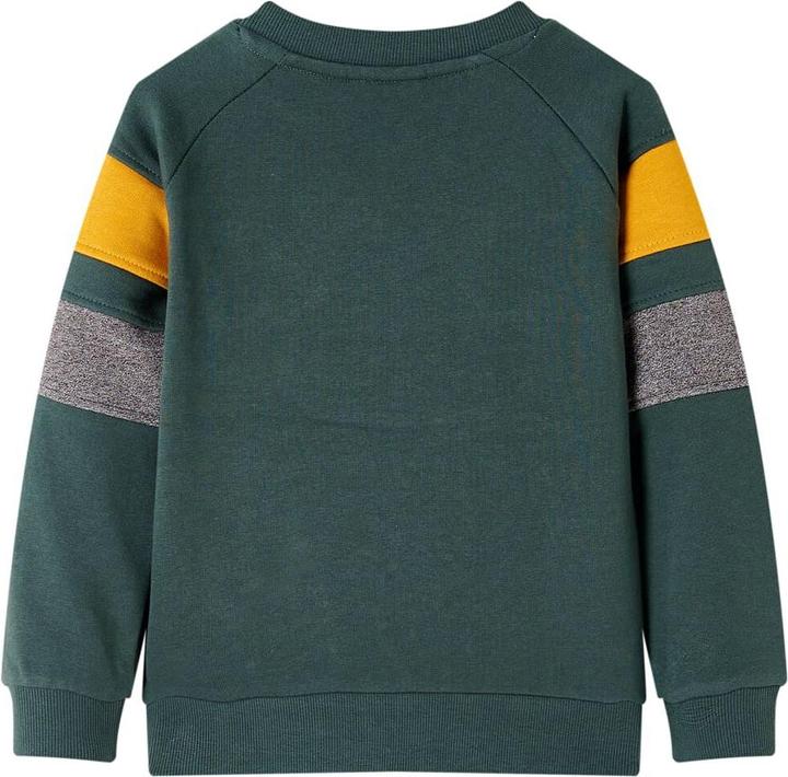 Image du produit VidaXL Sweatshirt enfant vert foncé 116,Composition : 92% Coton (116)