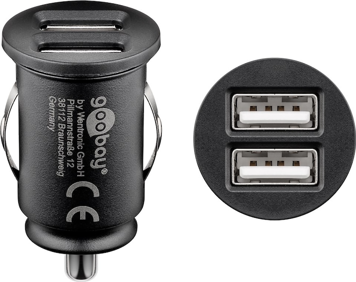 Produktbild Goobay Dual USB-Autoladegerät 3,1A
