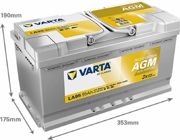 Immagine prodotto Varta Batteria AGM professionale (12 V, 95 Ah, 850 A)