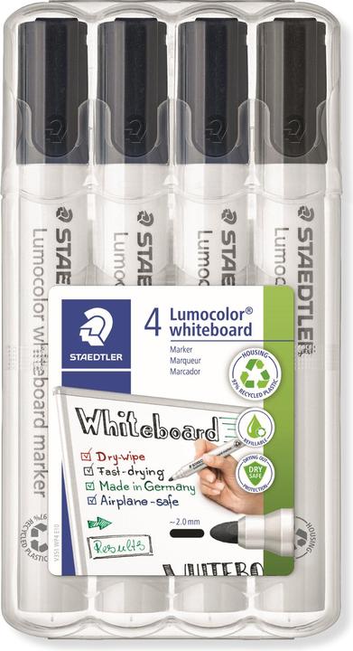 Staedtler 4 351WP4-9X Whiteboard marker black 2.0 mm (4 x)