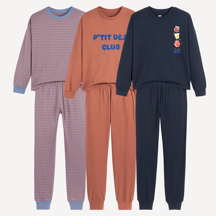 Produktbild La Redoute Collections 3er-Set Pyjamas aus Baumwolljersey (92)